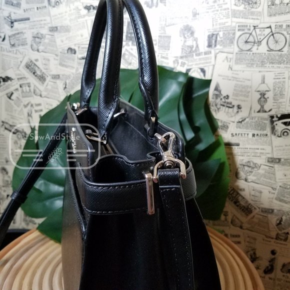 Kate Spade Staci Medium Satchel Black Crossbody Brand New - Picture 7 of 10